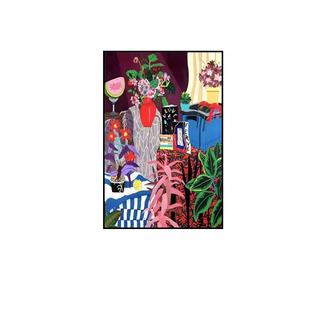 马蒂斯抽象派挂画客厅大幅落地装 饰画高级感小众艺术沙发背景油画