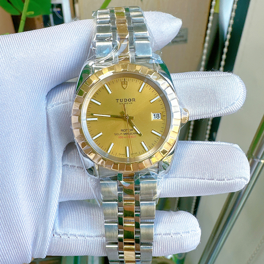 一口价98新Tudor/帝舵公价2.39万经典系列自动机械男士手表间金表