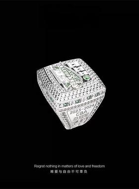 辽宁男篮CBA冠军戒指小众个性潮流指环体育赛事应援周边球迷礼物