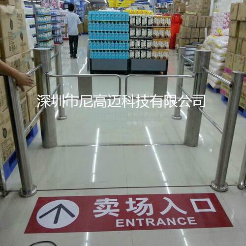 禁智能锈钢三辊闸三辊闸酒店大堂出入口式刷卡门三杆滚闸桥三叉挡