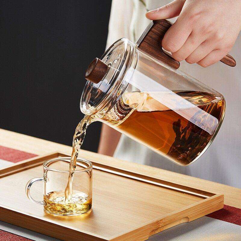 绿高昌明玻璃茶过炉壶单壶耐温XH-YSH48黑晶烧水煮茶壶滤绿茶泡茶