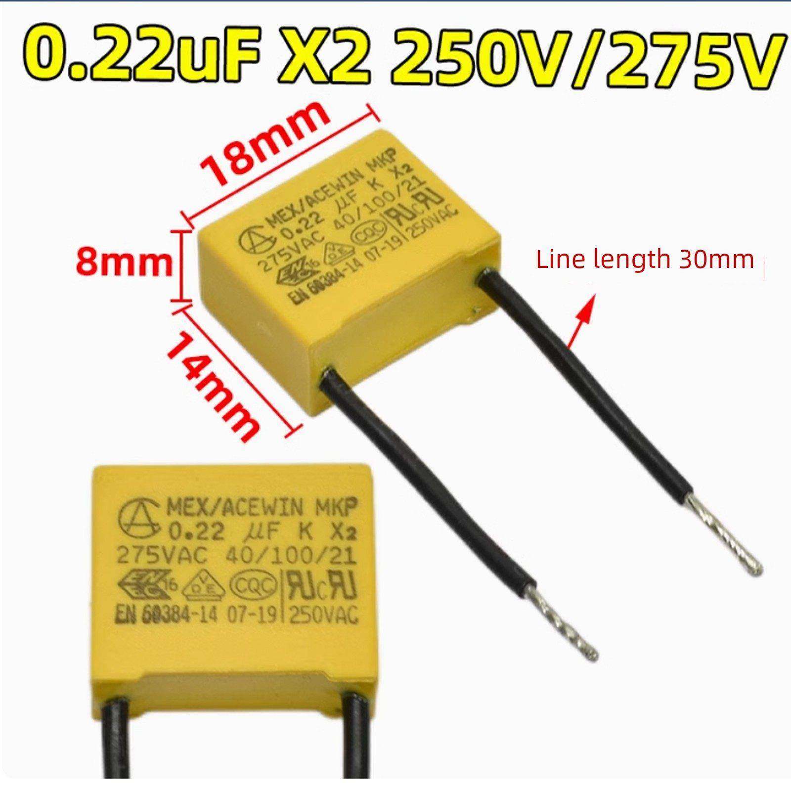 安规电容 0.22uf X2 250V/257V 吸尘器吸水机手电钻电容,电子元器件市场,电容器,淘宝优惠券,粉丝福利购,淘宝优惠卷