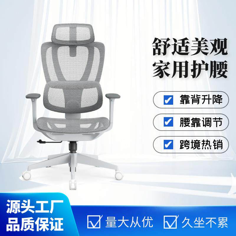 人体工学椅子3D扶手电脑椅家用舒适久坐办公椅学习椅电竞椅可躺