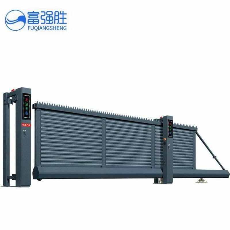 富強(qiáng)勝鋁合金電動(dòng)懸浮門單位小區(qū)工廠公司倉庫別墅伸縮無軌推拉遙