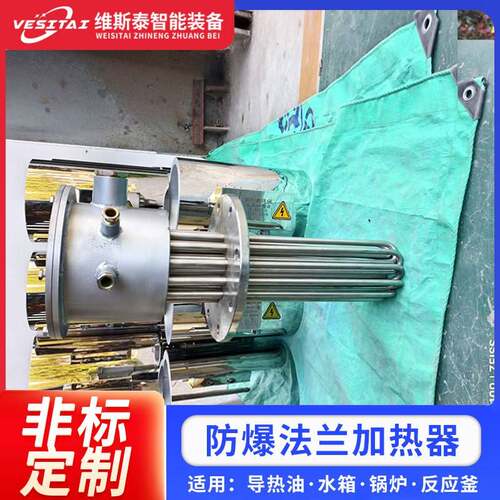 防爆法兰加热器单头电热管导热油加热器不锈钢电加热管220V380V