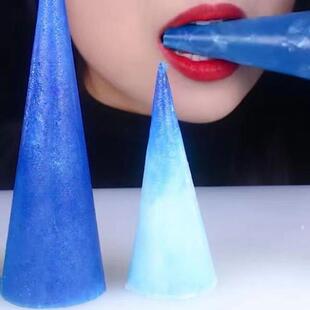 网红琥珀糖大块圆锥形韩国网红声控糖抖音手工高颜值盒装糖果零食