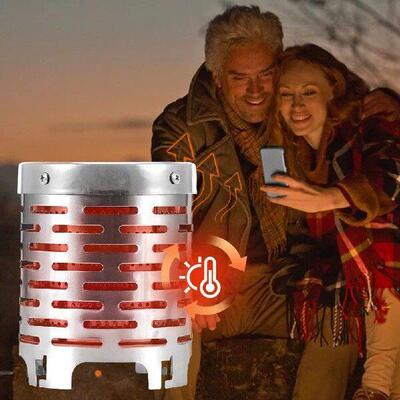 Mini Gas Heater Stove Stainless Steel Camping Mini Heater