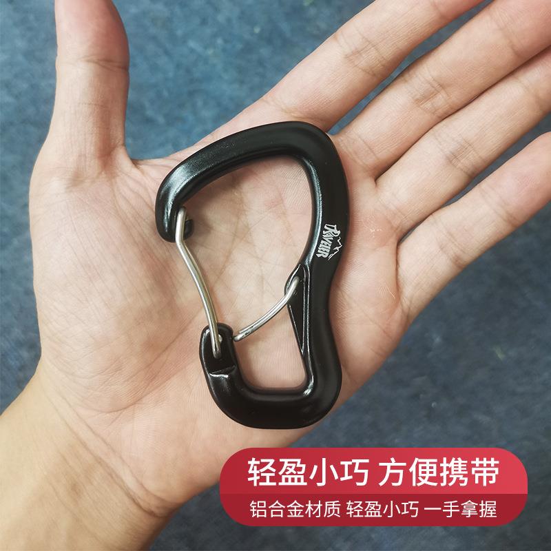 外吊床TR-SM-A挂扣双门铝合快金钥匙扣背包登山户攀岩悬挂营扣野