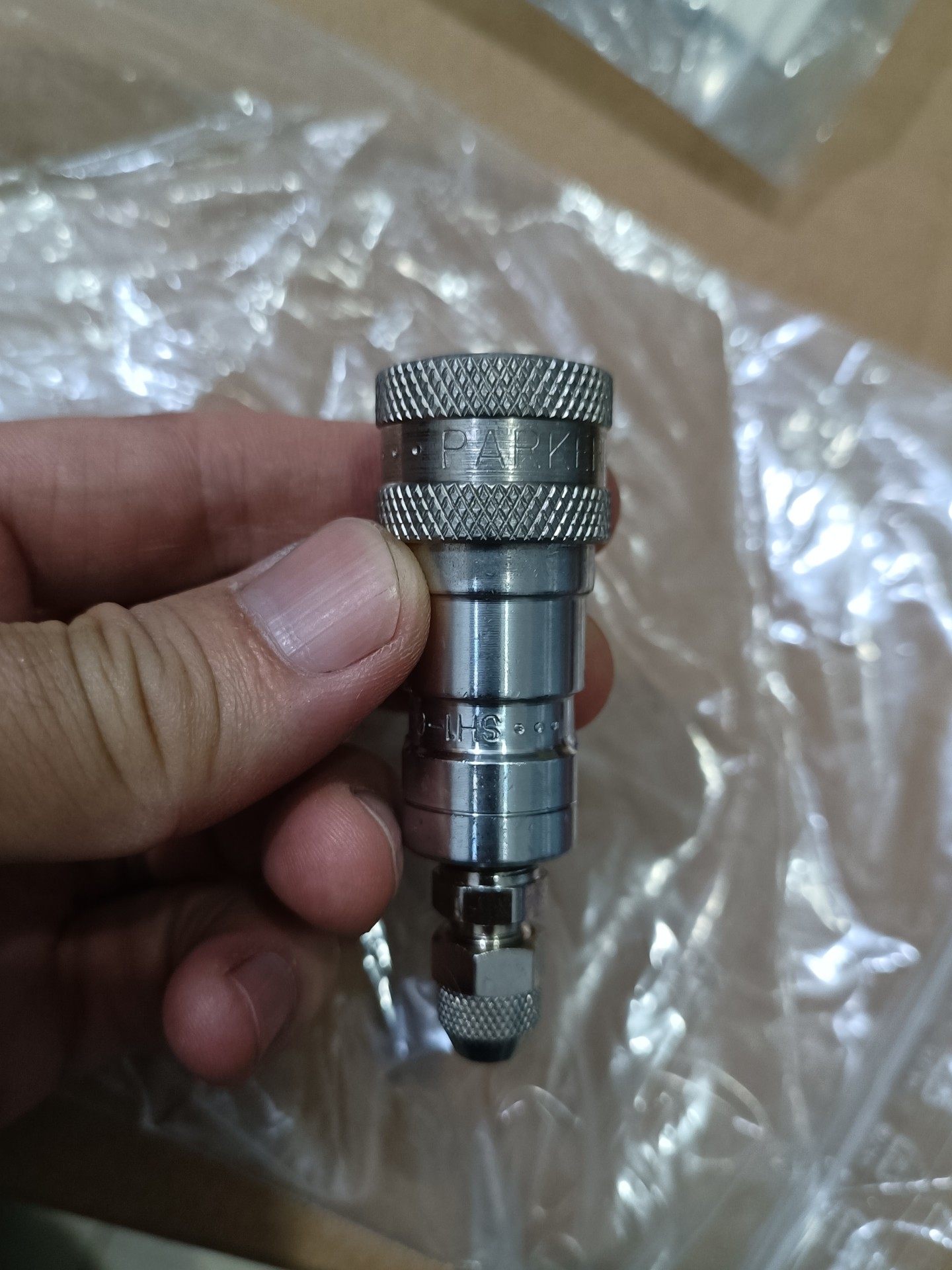 parker不锈钢快速接头SH1-62，工程剩下的，实物图，