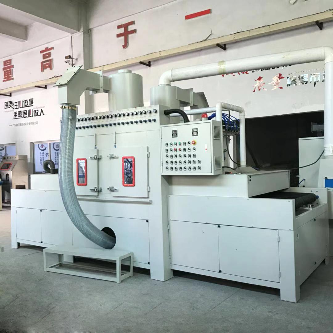 厂家直销全自动吹砂机木材家具去毛刺自动喷砂大型家私木板喷砂机