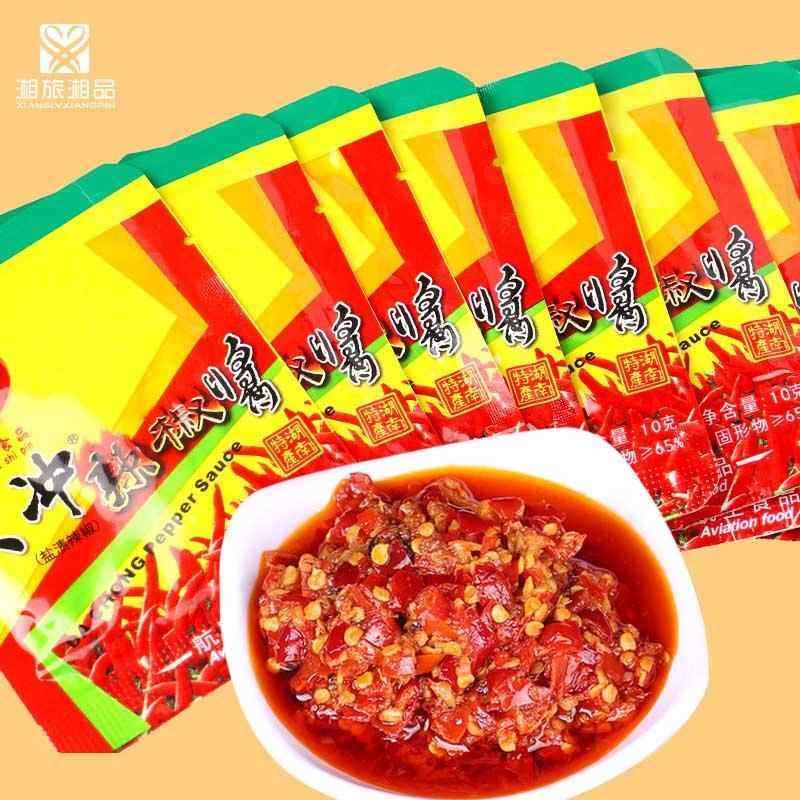 湖南郴州味道小徐瓜瓜 大冲辣椒酱10克 旅游携带方便 航空包装