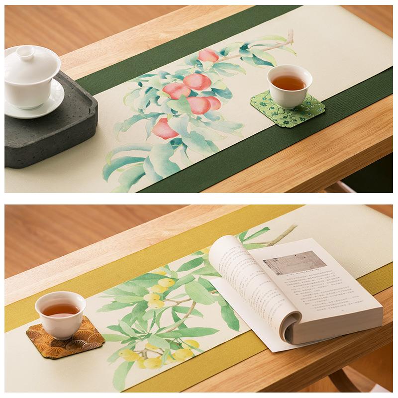 茶席新中式禅意桌旗布艺茶盘垫养壶巾高端防水布料桌布吸水布茶巾