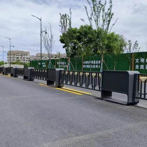 市政道路花箱组合商业街马路两边隔离景观花坛定制户外花槽种植箱