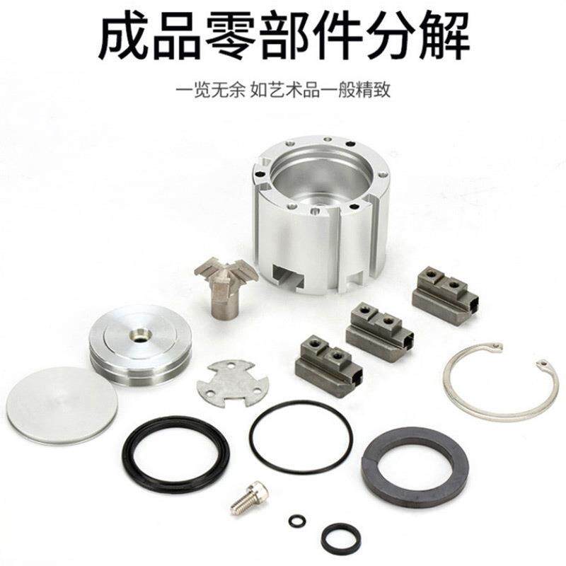 MHSSQSN3三爪盘夹紧气缸HS2二爪MH4四爪MHSH卡3中空加长夹M具气爪