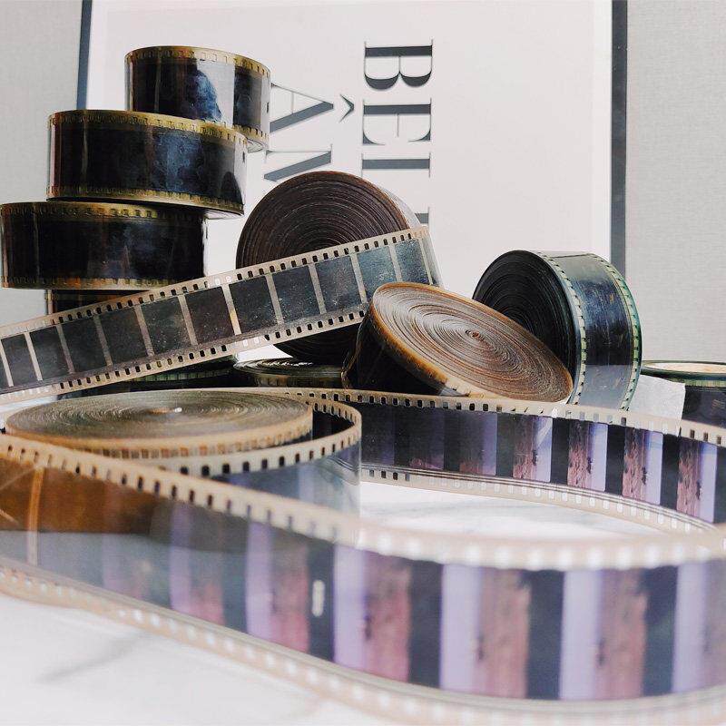 35mm彩色电影胶卷 复古怀旧胶片装饰 135型原色胶片黑白红色收藏