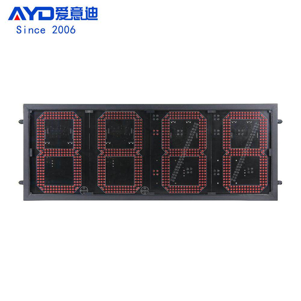厂家供应12寸红色8888正计时倒计时数字显示屏正计倒计天数显示牌