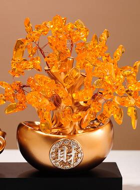 新中式八来方财财招客猫摆件厅办公室高bflc端大气装饰品开业大吉