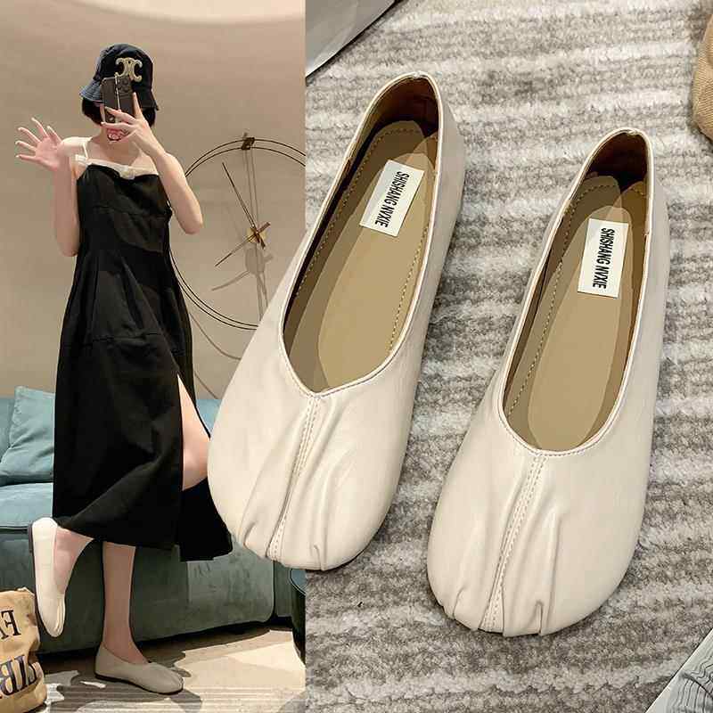 春季豆豆鞋女2026新款丑萌大头懒人一脚蹬瓢鞋浅口平底0120e,女鞋,时装靴,淘宝优惠券,粉丝福利购,淘宝优惠卷