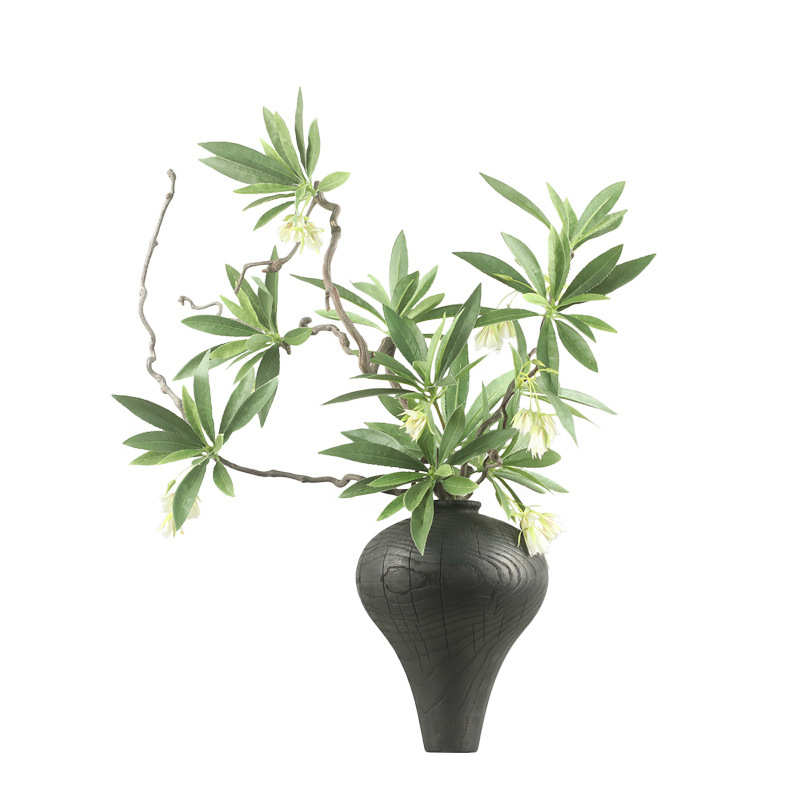 新中式日式侘寂禅意仿真枯枝绿植盆景花艺民宿会所茶室酒店装饰品