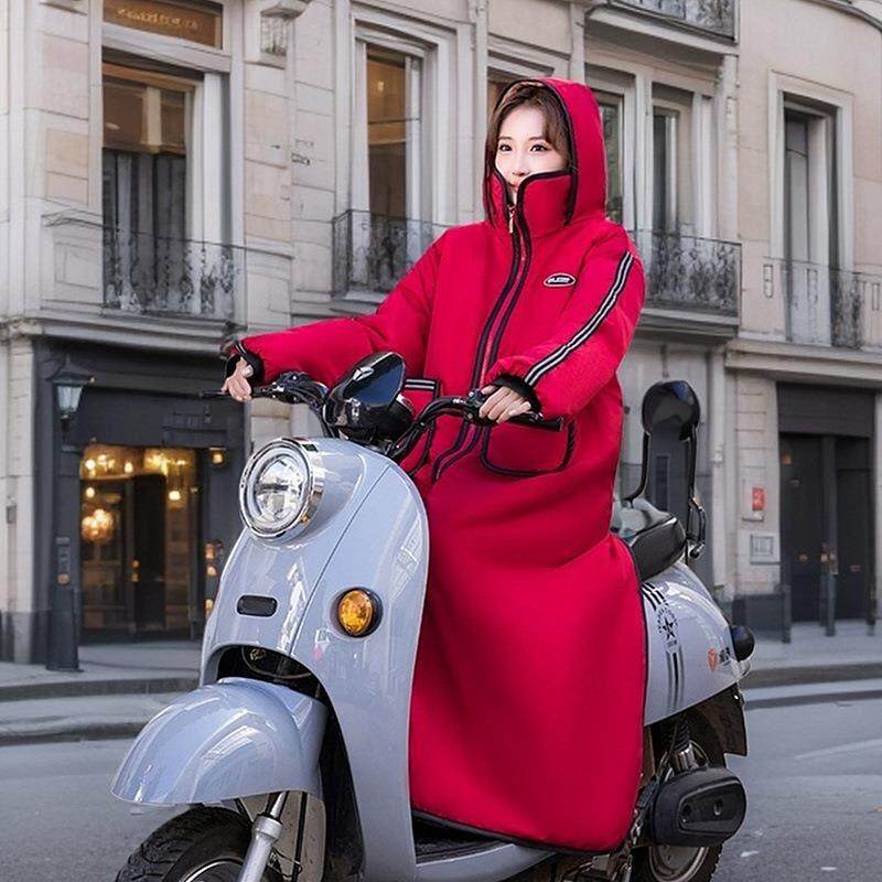 男士摩托车挡风衣电动车挡风衣冬季保暖加绒加厚防雨防寒骑行服棉