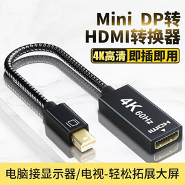 Mini迷你DP转HDMI母连接线电视显示器投影仪迷你dp转换器4K60HZ