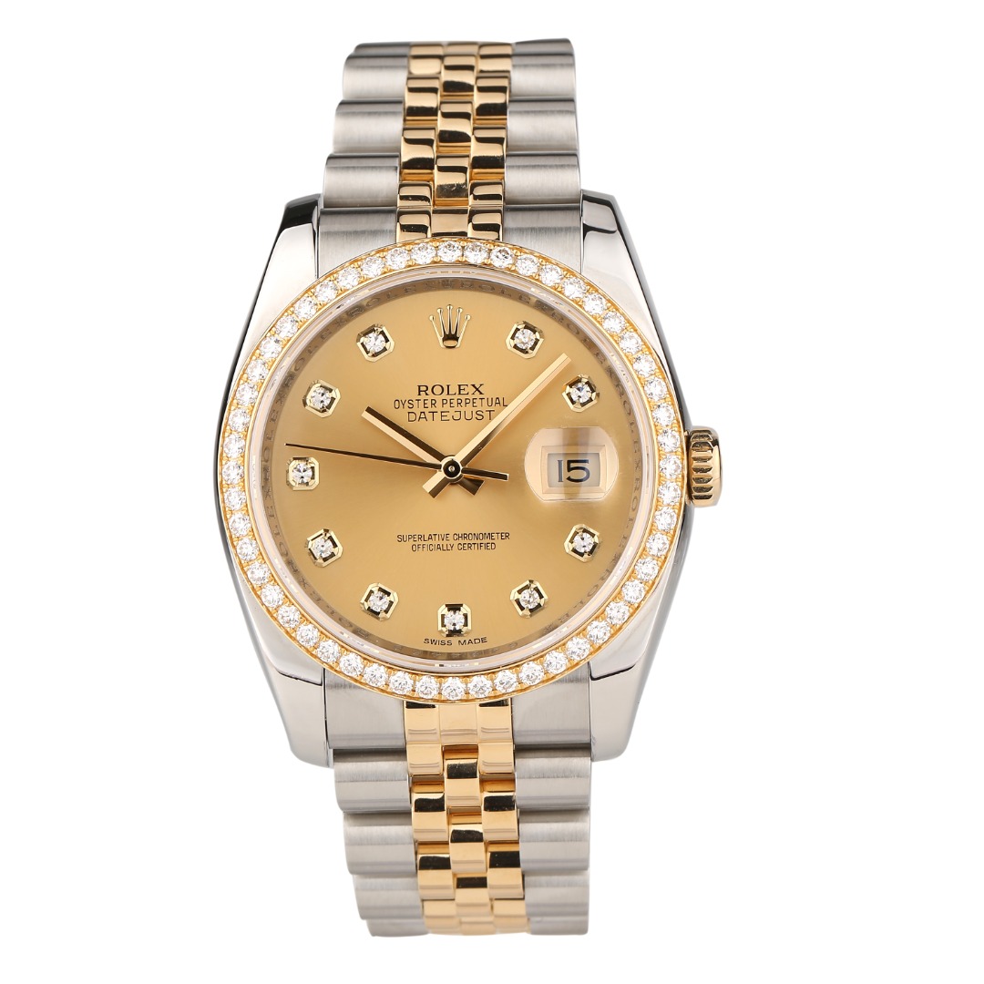 [9.8新]劳力士日志型原镶钻自动机械男表116243