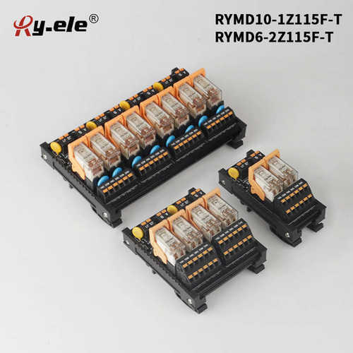 荣越拼接式24V继电器模组螺钉直插接线一开一闭16/12/8A