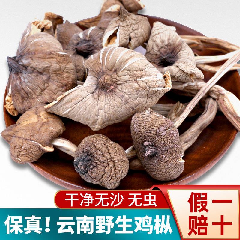 正宗云南特产鸡枞菌500g干货纯野生火把蘑菇油山珍煲汤旗舰店新鲜
