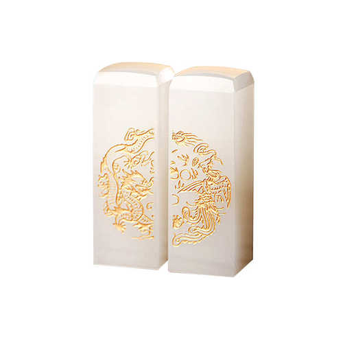 供应情侣印章对章摆件玉石玉器雕刻创意商务婚庆礼品雕刻玉石印章