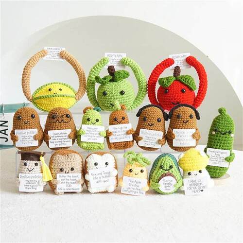 Positive Cute Potato Home Room Decor Handmade Plush