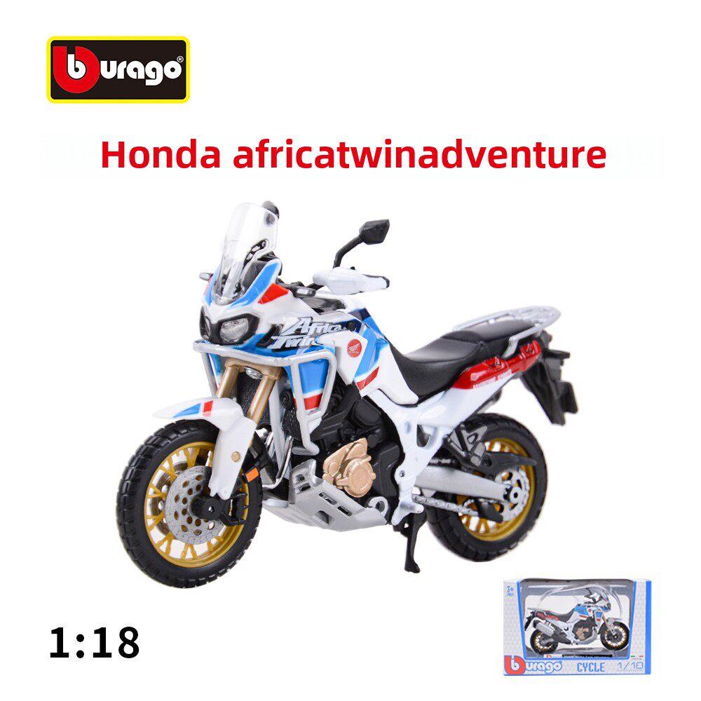 比美高1:18本田Africa Twin 非双 拉力赛仿真合金摩托车模型成品