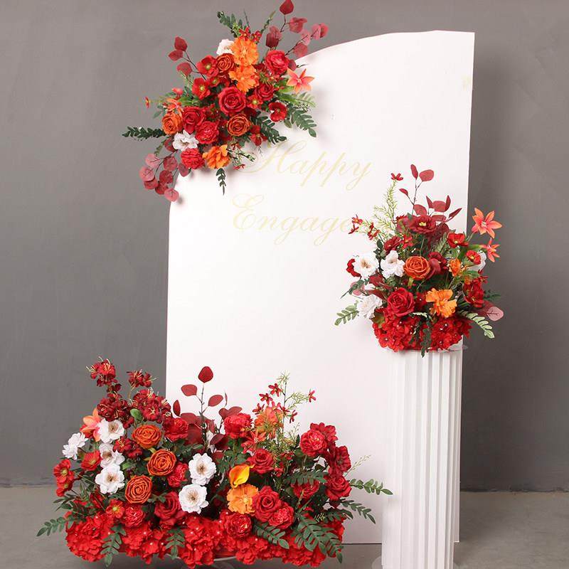 婚庆仿真花订婚假花婚礼布置红色地排花 舞台KT板装饰挂花路引花,节庆用品/礼品,婚庆绢花,淘宝优惠券,粉丝福利购,淘宝优惠卷