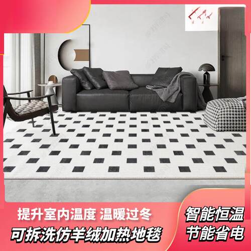 石墨烯碳晶地暖毯家用客厅发热地毯电热地毯取暖加热地垫移动地暖