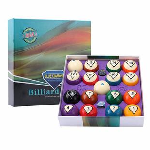 中式 水晶球16A水晶台球子标准十六彩572大号台球用品 黑八球美式