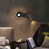 意式 极简壁灯卧室床头灯轻奢玻璃高级感背景墙壁灯过道走廊氛围灯