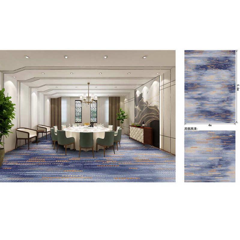 酒店1000尼龙耐脏铺克全铺印花打理易地毯满铺地毯整防火商用阻燃