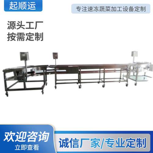 山厂家输供应果蔬输送设备商 用流水线可使用ZZR90°转弯机东送机