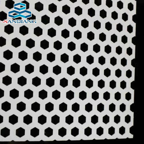 不锈钢六角冲孔网 304六边形穿孔筛网幕墙装饰蜂窝状金属洞洞板