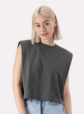 Women's Garment-Dyed T-Shirts Heavyweight Undershirts Tees