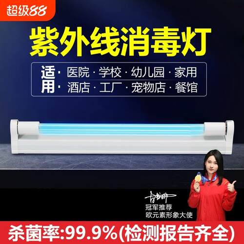 紫外线消毒灯幼儿园家用杀菌灯臭氧除异味工厂支架灭菌灯UV除螨灯