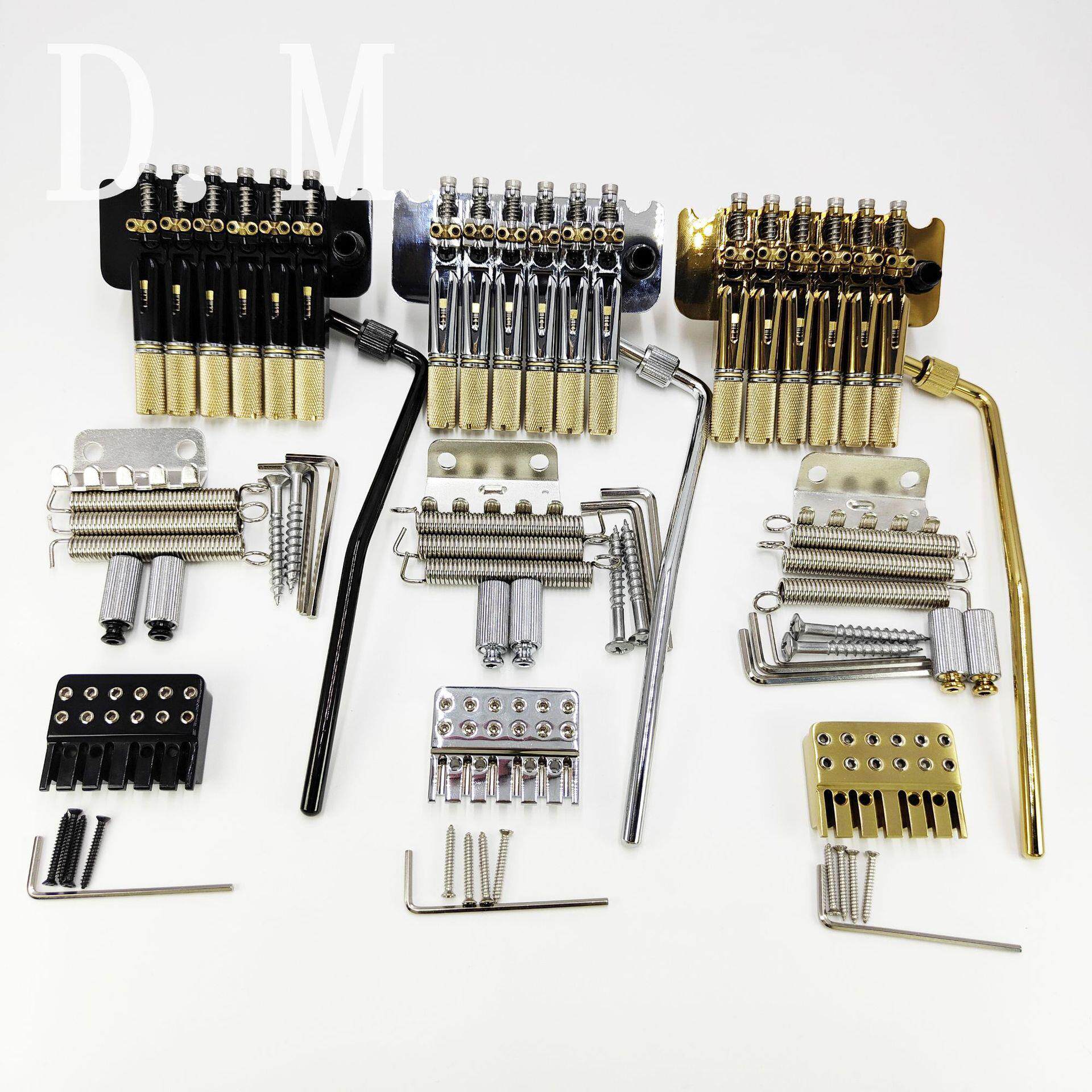 高档吉他配件无头六弦小双摇上下驹无头电吉他双摇琴桥