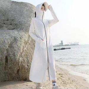 长款防晒衣女款夏季大檐镜片全身防紫外线薄款透气冰丝防晒 服外