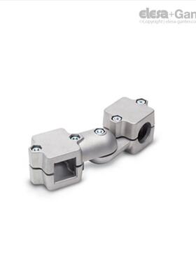 Elesa Ganter伊莉莎冈特 GN 289 旋转管夹接头 铝制 带双片夹紧件