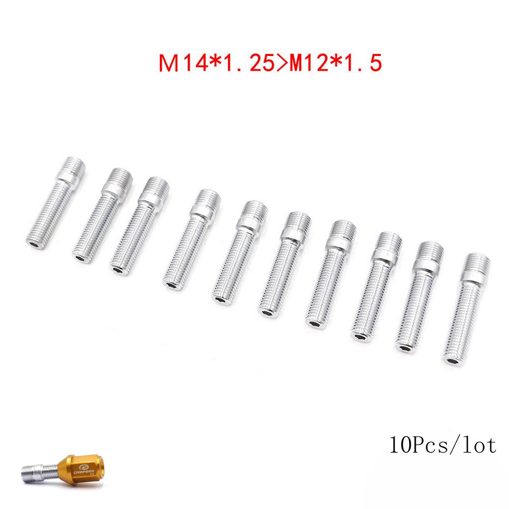 汽车改装轮毂反串螺丝M12 M14螺栓长度58mm 20只装反串轮毂螺丝