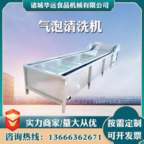 气泡清洗机 高压喷淋式玉米小龙虾清洗机 全自动果蔬清洗设备