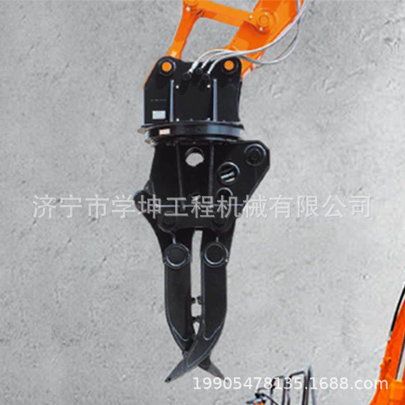 旋转废钢抓挖机夹木器液压夹钳单油缸抓具