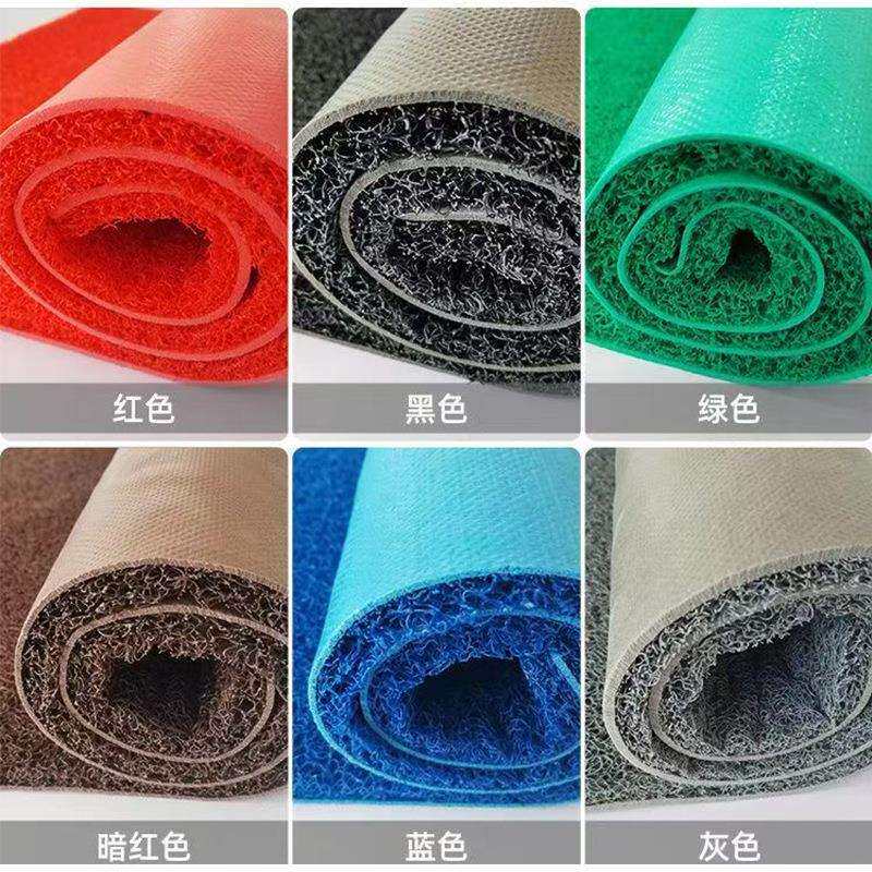 宝丽美PVC塑料丝圈灰地毯商场宾馆售楼部门前进门口地垫加厚商用