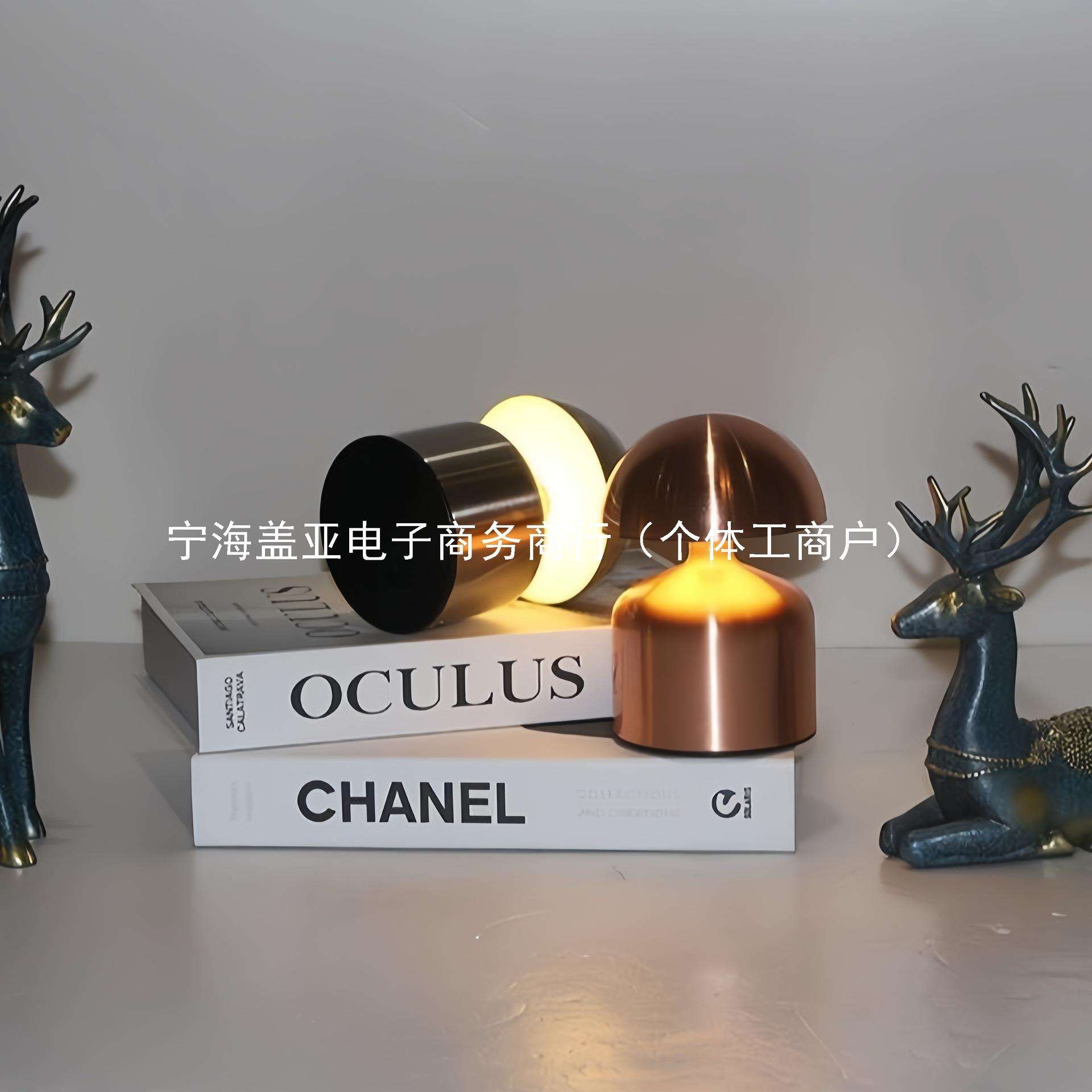 跨境金属装饰台灯卧室床头触摸充电台灯酒吧餐厅可调光氛围小夜灯