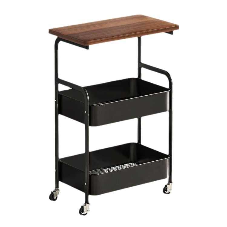 可移动小推车沙发边几床边置物架客厅零食收纳出租屋床头柜小推车