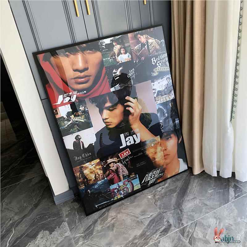 钻石画周杰伦海报潮流手工砖石画周董周边十字绣满绣水钻带框满钻